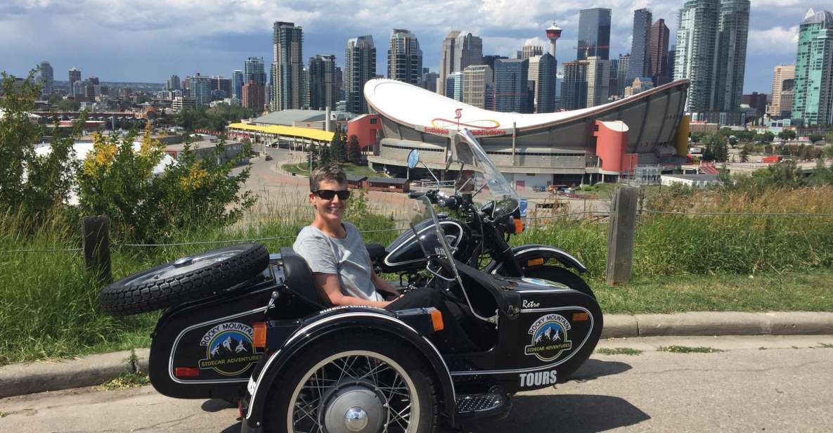 Calgary: City Tour by Vintage-Style Sidecar Motorcycle - Hotel Pickup and Drop-off Service