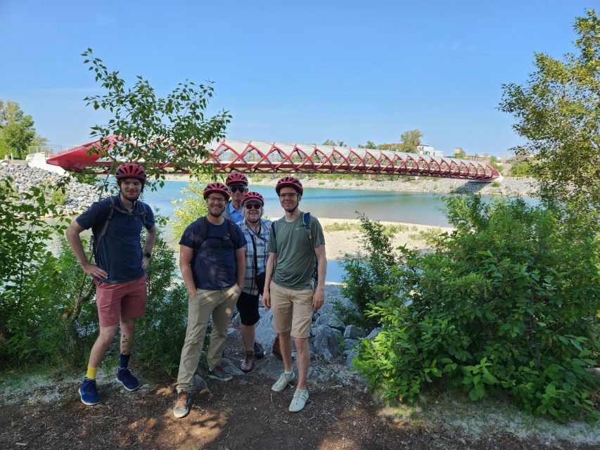 Calgary: E-Scooter City Highlights Tour | 2-Hour - Posing on the Peace Bridge