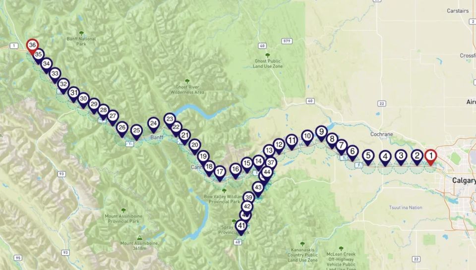 Calgary & Lake Louise: Smartphone Audio Driving Tour - Accessing the Tour