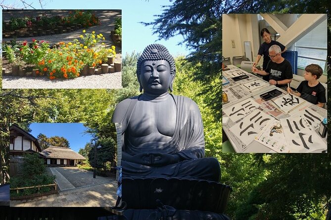 Calligraphy and Tokyo Great Buddha, Botanical Garden, Art Museum - Japanese Calligraphy Experience