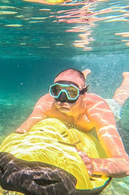 Can Picafort:Private Trip - Beach+Caves + Seabob -6 Person - Boat Tour Duration