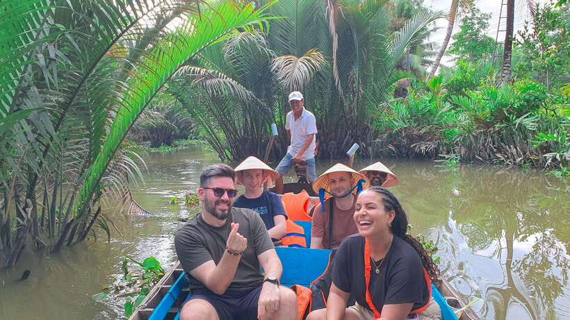 Can Tho: Floating Market, Canals, Garden & Cooking Class - Visiting the Cai Rang Floating Market at Sunrise