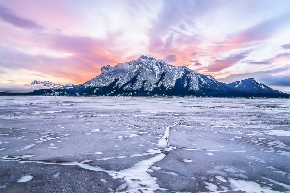 Canadian Rockies: Abraham Lake Ice Bubbles Helicopter Tour - Scenic Helicopter Flight
