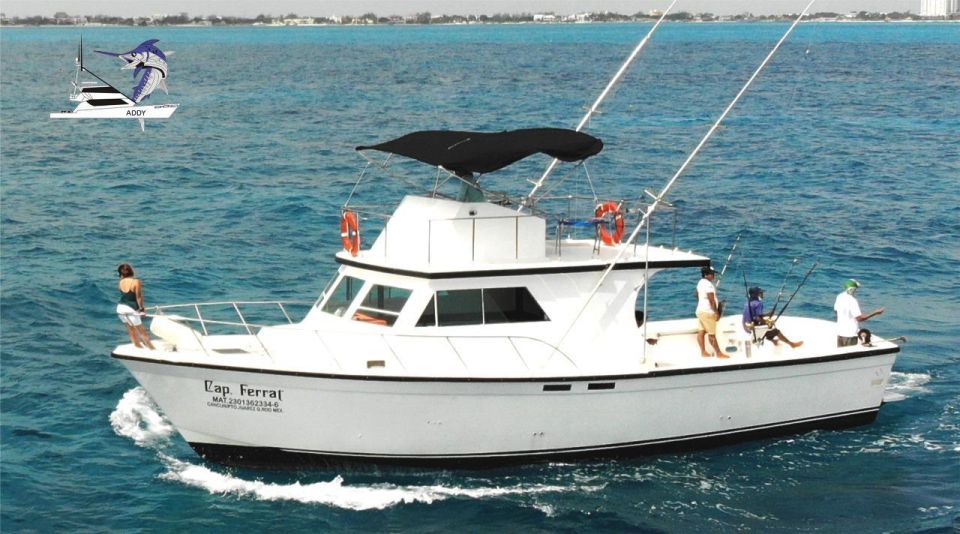 Cancun: 48FT Fishing Boat Trolling and Bottom Fishing - Key Points