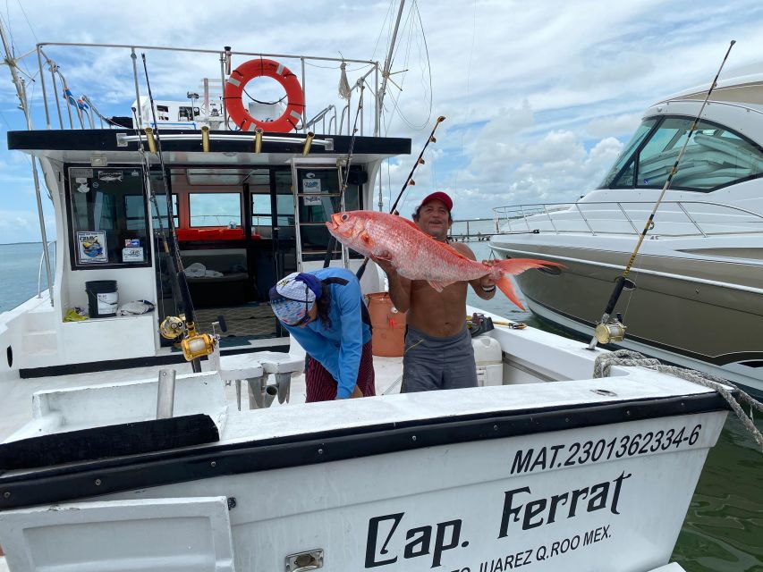 Cancun: 48FT Fishing Boat Trolling and Bottom Fishing - Included Amenities