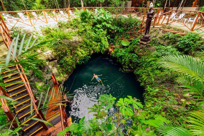 Cancun Cenote Adventure: Swim in 3 Cenotes with Zipline&Waterfall - Transportation and Group Size