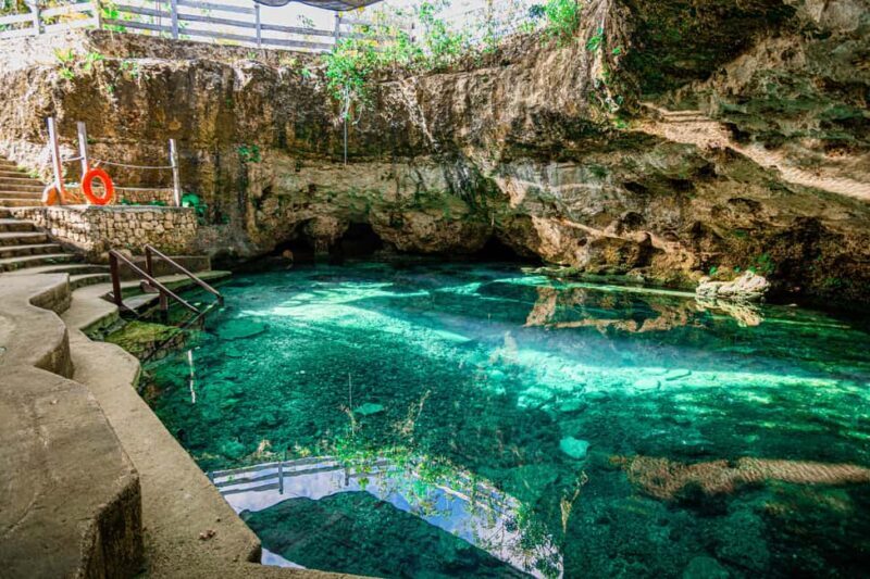 Cancun: Cenotes El Retoño entrance with transportation, lunch, and guided tour. - Key Points