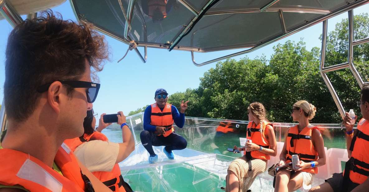 Cancún: Clear Boat Ride With Drinks - Key Points