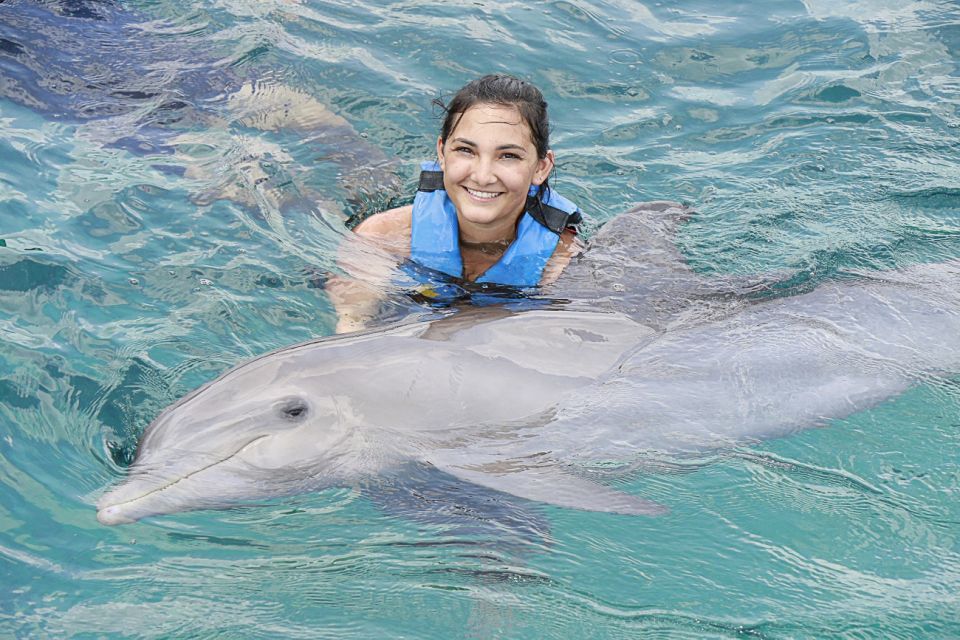 Cancún: Dolphin Encounter on Isla Mujeres With Buffet - Underwater Platform