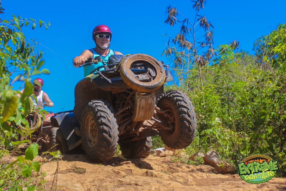 Cancun: Jungle ATV Tour, Ziplining, and Cenote Swim - ATV Ride in the Jungle