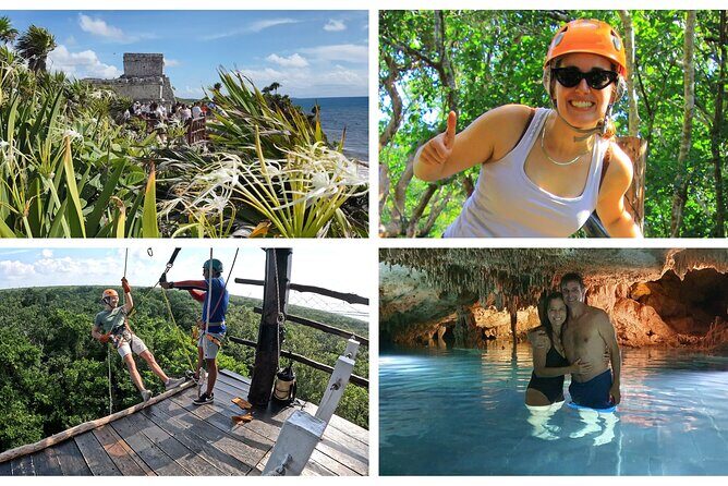 Cancun Jungle Tour: Tulum, Cenote Snorkeling, Ziplining, Lunch - Key Points
