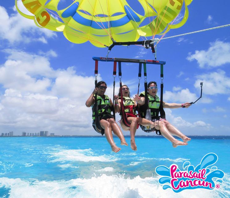 Cancun: the Meco Mayan Ruins Tour With Cancun Bay Parasailing - Parasailing Experience