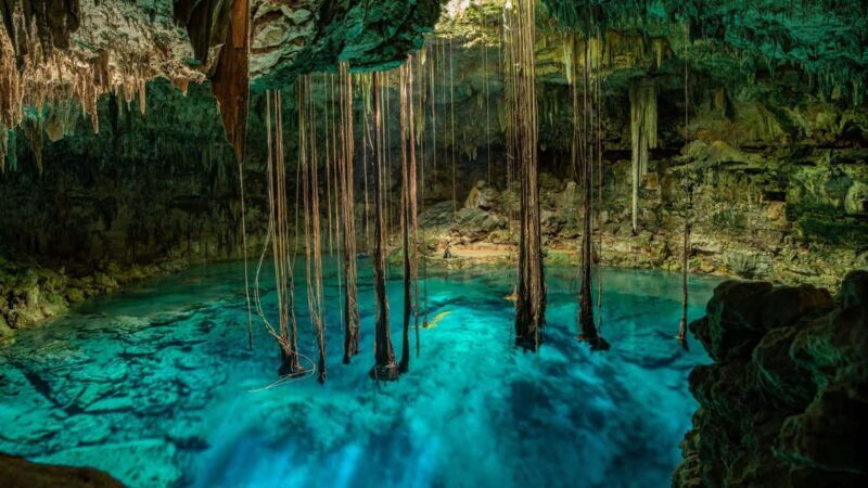 Cancun: Tropical ATV Tour with zip lines and swimming in Cenote - Swimming in a Cenote