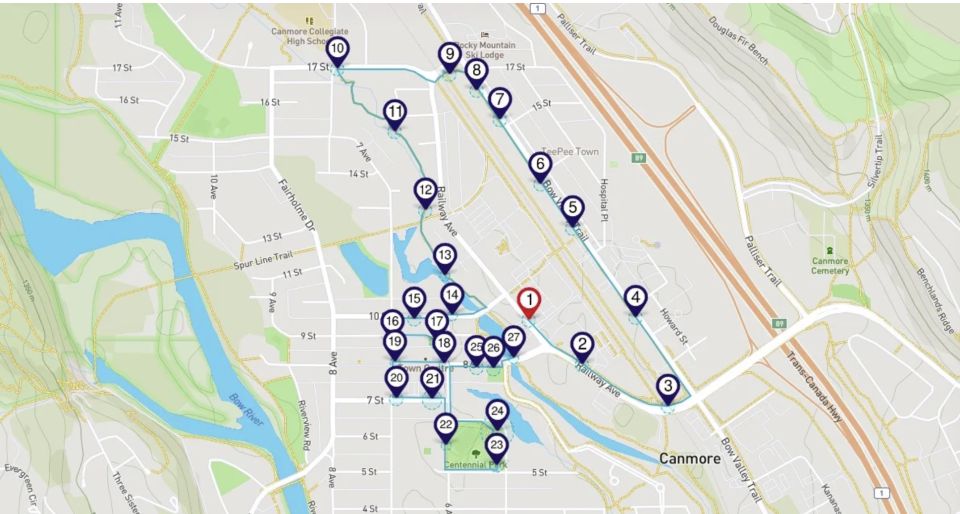 Canmore: Downtown Sightseeing Smartphone Audio Walking Tour - Practical Information
