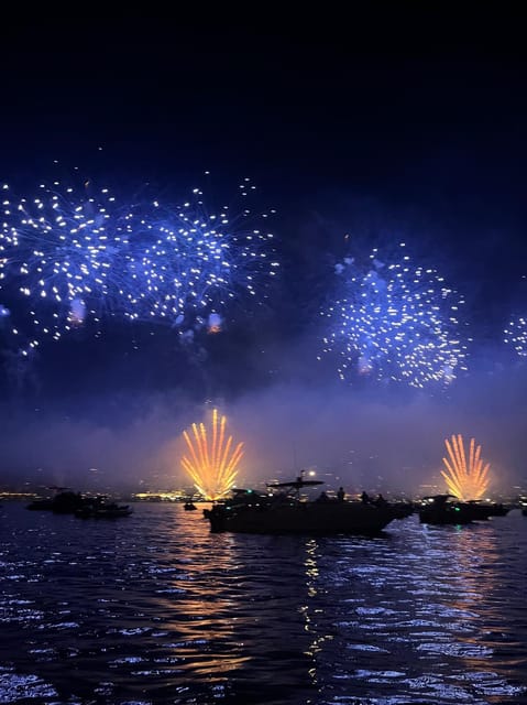 Cannes: Fireworks at Sea - Scenic Views of Lérins Islands