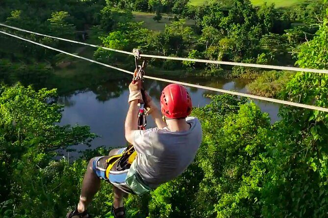 Canopy Rush Zipline Adventure with Transportation Included - Key Points