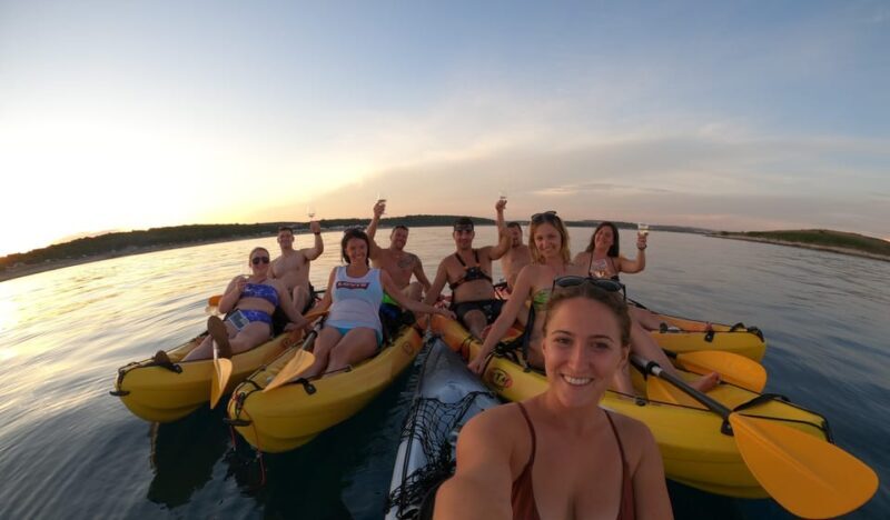 Cape Kamenjak: Sunset Kayak/SUP Wine Tour - Key Points