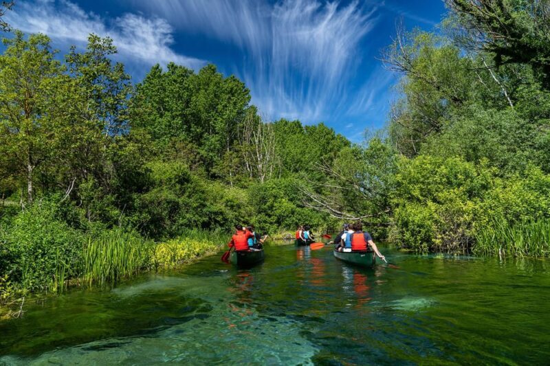 Capestrano: Canadian Canoe Excursion on the Tirino River - Authentic Scenic Adventure with a Touch of History