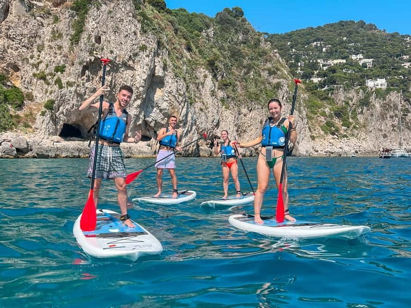 Capri: Caves and Beaches Paddle Board Tour. Photos included - Key Points
