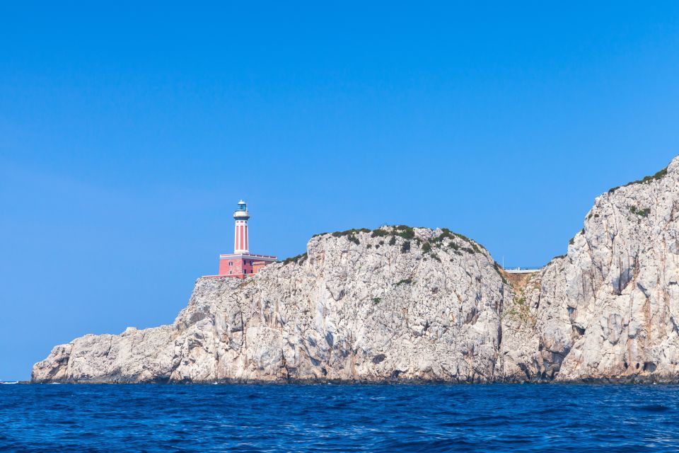 Capri: Private Island Boat Tour for Couples - Lighthouse at Punta Carena