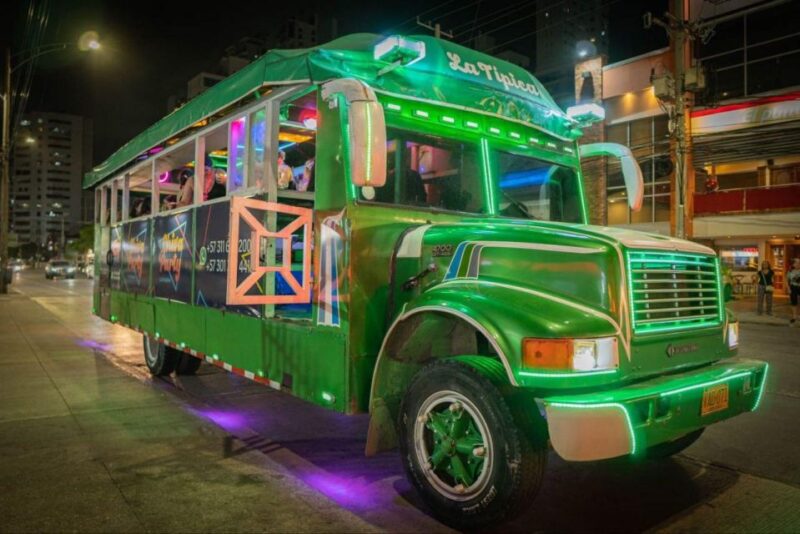 Cartagena: City Highlights Chiva Party Bus Tour at Night - Key Points