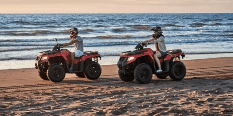 Casablanca: Private Quad Fun Beachside With Hotel Transfers - Exploring Casablancas Beachside