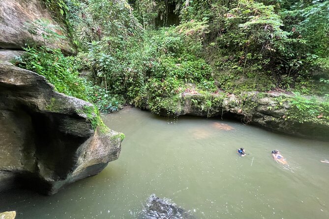 Cave, Waterfall, and River Adventure in Charco Azul; San Juan - Fitness Level Required