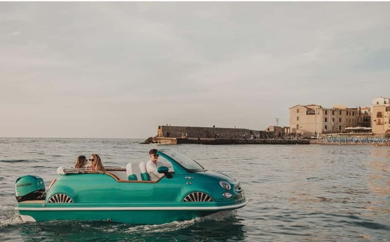 Cefalù in 500 Boat: tour esclusivo con aperitivo a bordo - The Value of the Experience