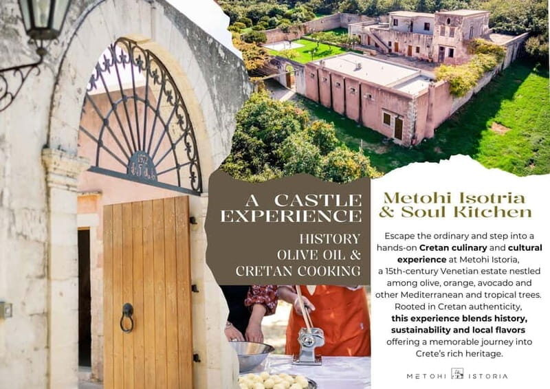 Chania: Olive Oil Tasting & Cooking Class at Metohi Istoria - Key Points