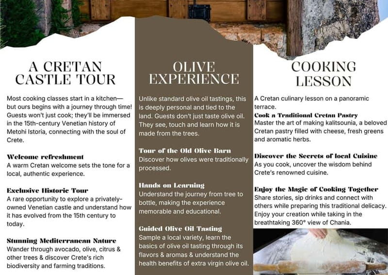 Chania: Olive Oil Tasting & Cooking Class at Metohi Istoria - The Cooking Class: Making Kalitsounia