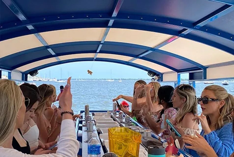 Charleston: Harbor Bar Pedal Boat Party Cruise - Meeting Point