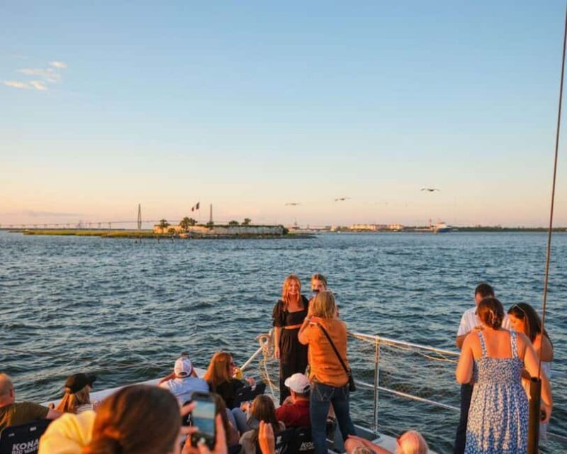 Charleston: Sunset Sail on Luxury 55ft Catamaran with Bar - Key Points