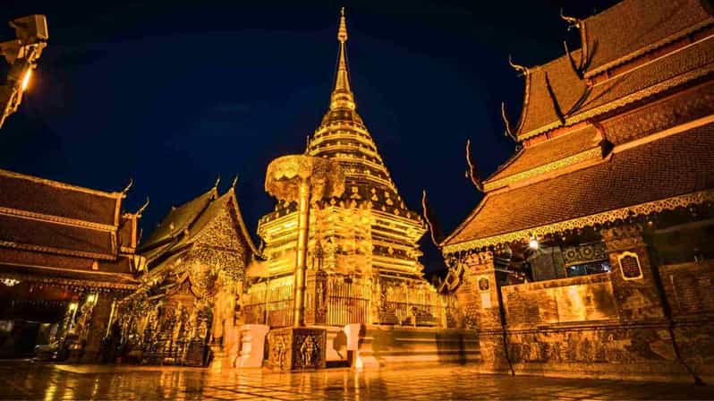 Chiang Mai: Doi Suthep and Wat Pha Lat Temple Evening Tour - Key Points