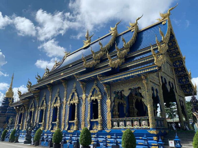 Chiang Rai: 3 Famous Temples & Lalita Cafe' | Private Tour - Admiring Wat Huay Pla Kang (Big Ladys Goddess)