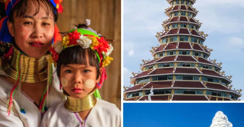 Chiang Rai: White, Blue, Red Temples, Long Neck Tour - Itinerary Highlights