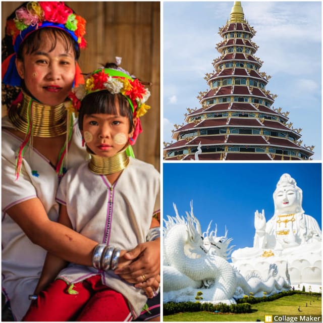 Chiang Rai: White, Blue, Red Temples, Long Neck Tour - Exploring the Blue Temple