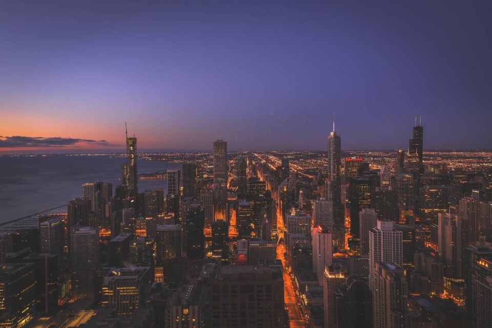 Chicago: Small-Group Night Tour W/ Skydeck & Skyline Cruise - The Ledge Glass Balcony