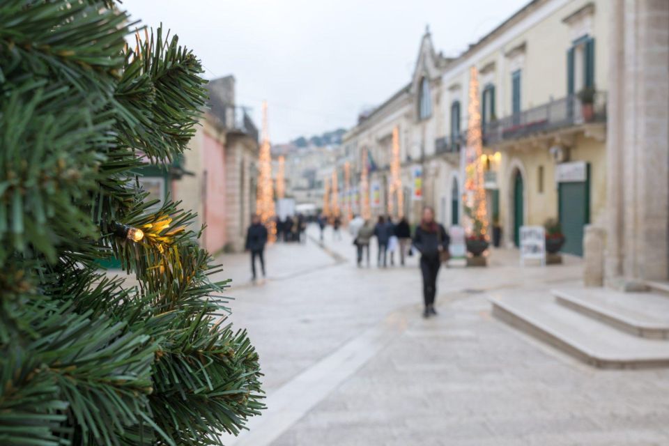 Christmas Exploration of Matera Walking Tour - Festive Atmosphere in Piazza San Pietro Caveoso