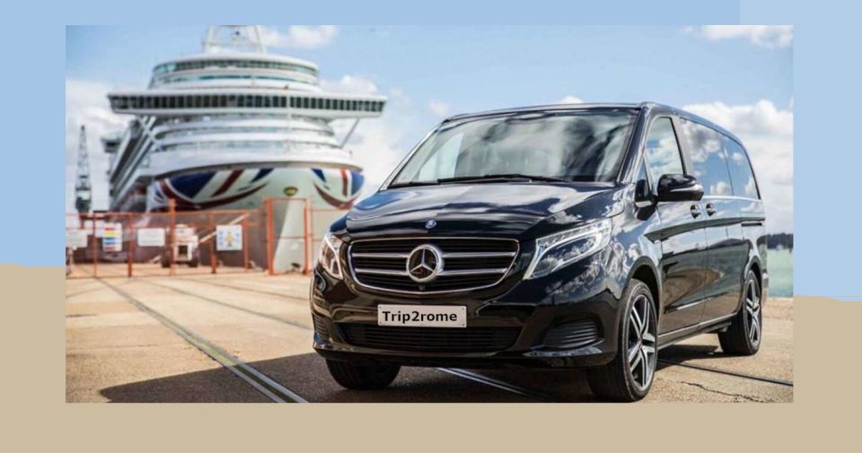 Civitavecchia Cruise Port: Transfer to FCO Airport - Driver and On-Board Amenities