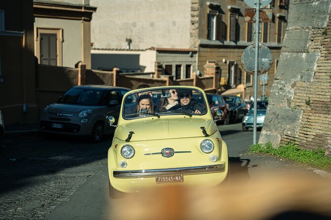 Classic Elegance: Vintage Fiat 500 Cabriolet Rome Tour - Weight Limit and Inclement Weather