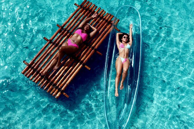 Clear kayak & Bamboo raft ARUBA! Same Day Delivery! PACKAGE DEAL! - Key Points