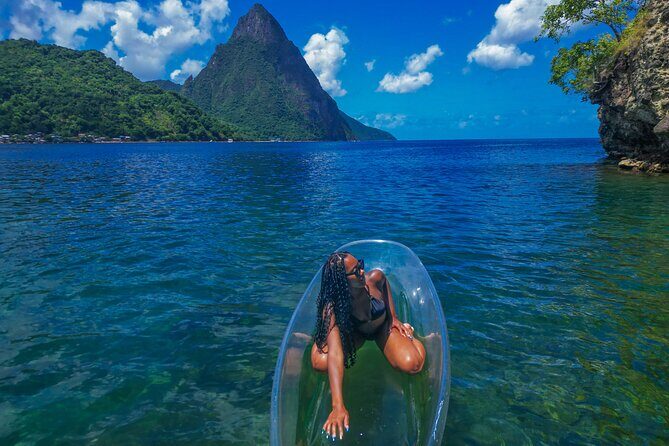 Clear Kayak Drone Photoshoot in St. Lucia - The Value for Travelers