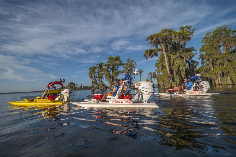 Clermont: Chain of Lakes Self-Driving Catboat Tour - Tour Duration and Group Size