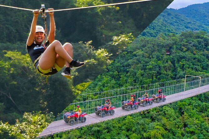 Combo ATV Jorullo Bridge + zip lines + mule ride - An In-Depth Look at the Combo Adventure in Puerto Vallarta