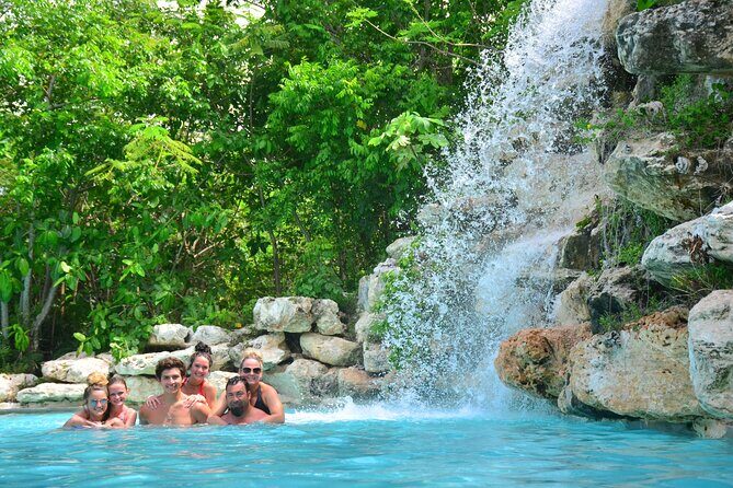 COMBO: Zip Line, Cenote Blue Lagoon, Jungle River &Waterfall Pool - Jungle River & Waterfall Pool