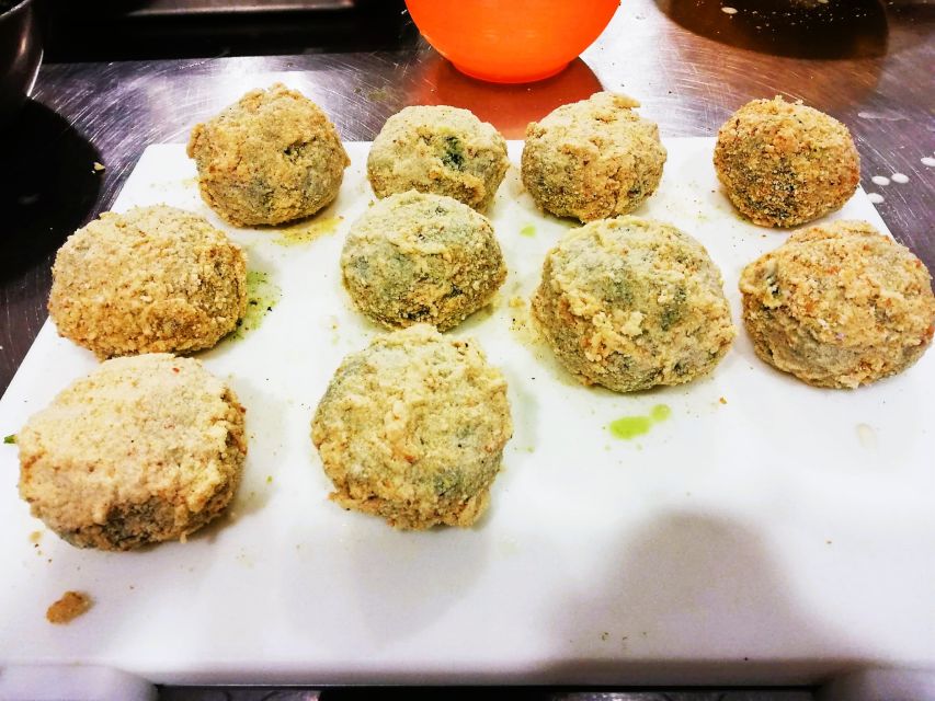 Cooking Class: Arancini in Catania - Included Amenities and Supplies