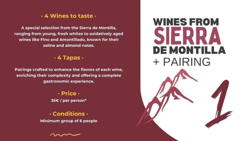 Córdoba: Sierra de Montilla Wine Tasting and Pairing - Key Points