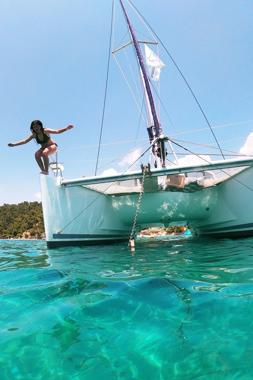 Corfu: Full Day Private Cruise on Lagoon Catamaran - Food and Beverages Offered