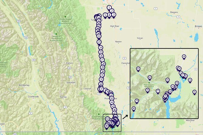 Cowboy Trail and Waterton Park Smartphone Audio Driving Tour - Waterton Lakes National Park: A UNESCO World Heritage Site