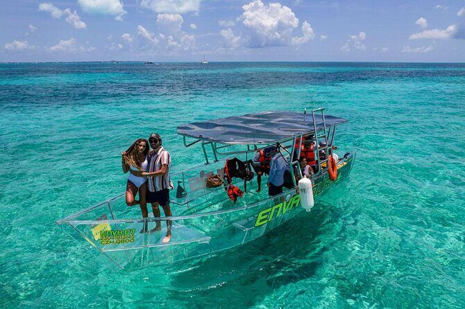 Cozumel Clear Boat Tour! Round Transportation From Cancun & Playa Del Carmen - Key Points